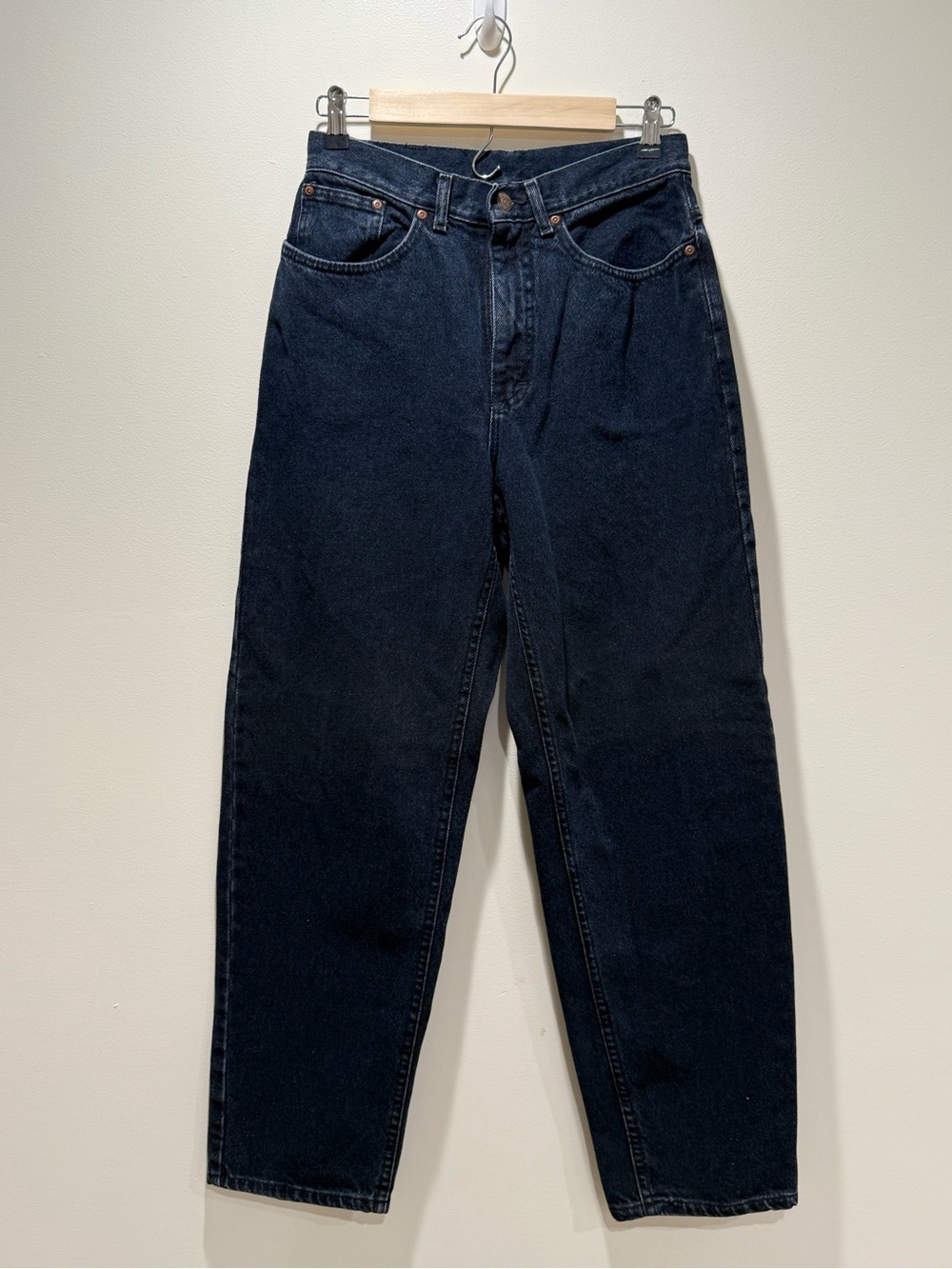 Vintage Lee USA Black Jeans NWT 27x30 Loose Fit Straight Leg 1992